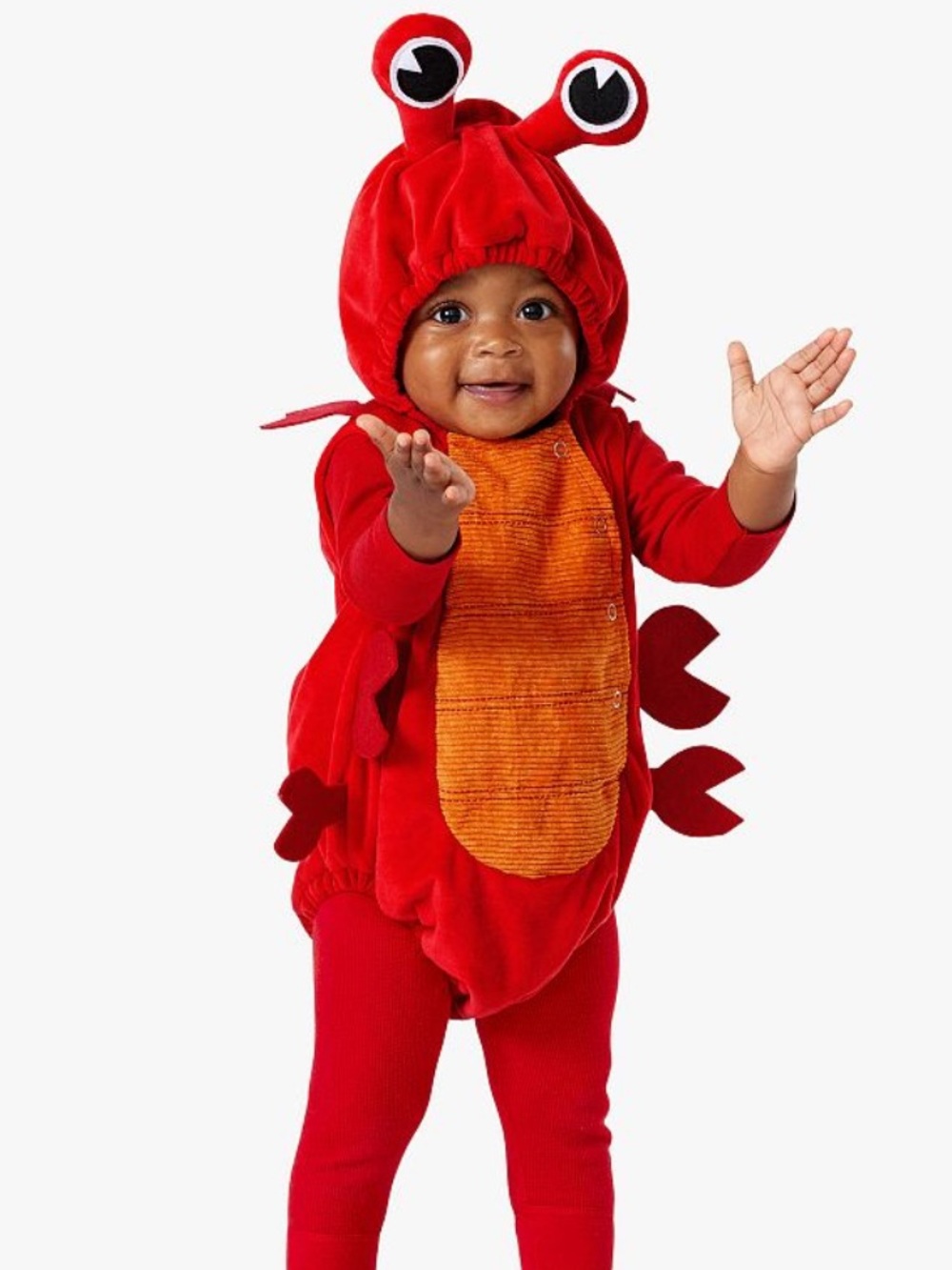 Pottery Barn Baby Red Crab Halloween Costume 0-6 Months